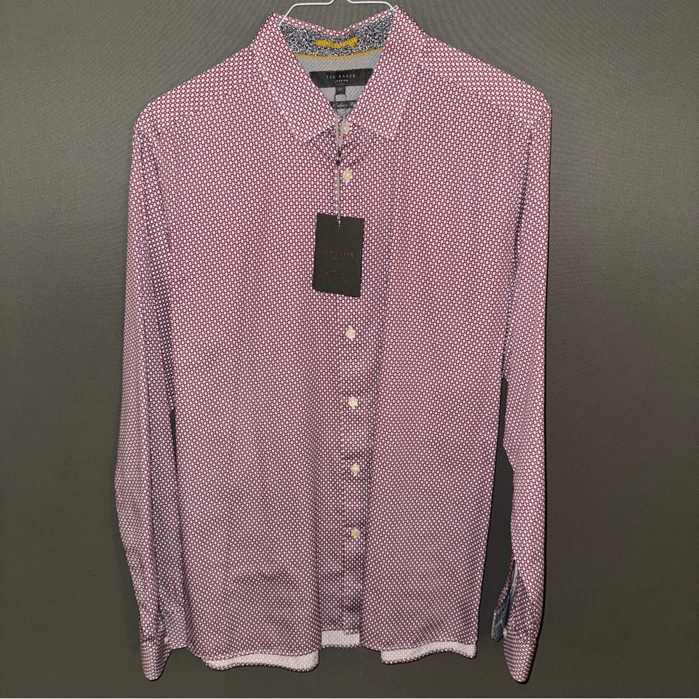 Ted Baker Two Tone Phormal Dress Shirt - Purple